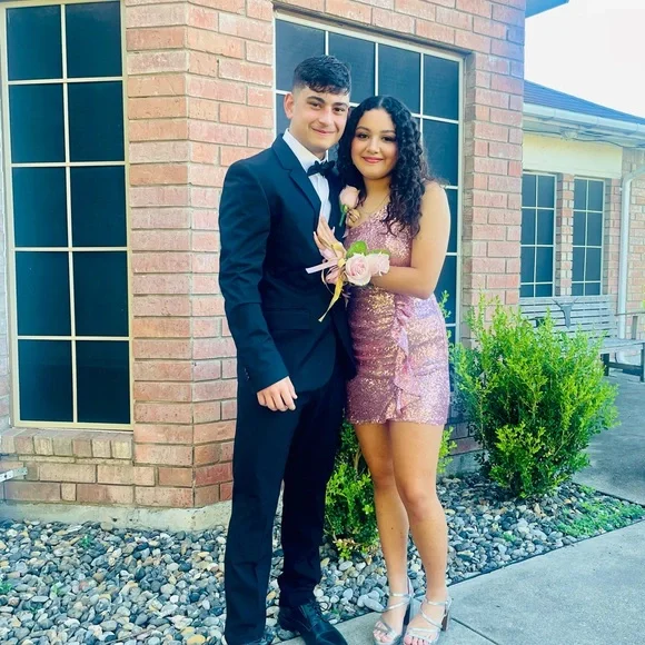 Hello Molly Blush Sequin One-Shoulder Dress - Picture 2 of 2